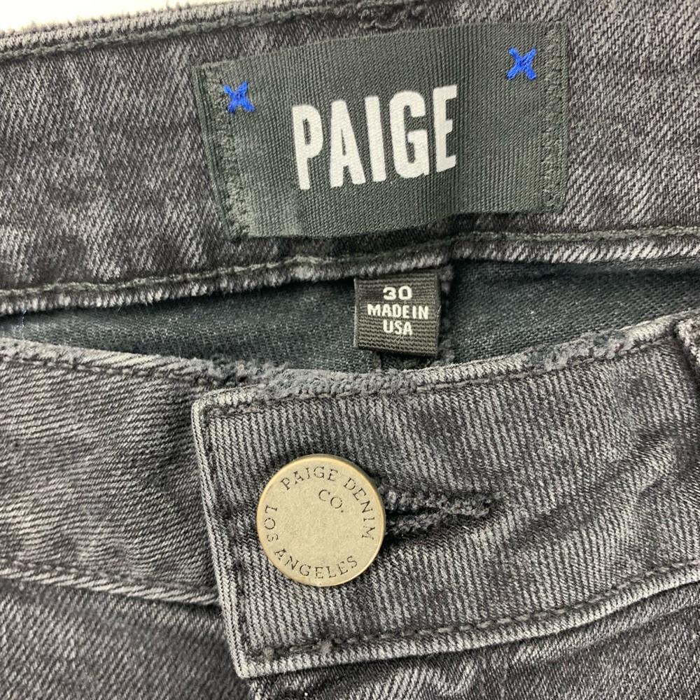 Paige Womens 30 Black Jeans Pearl Hem Julia Ankle? - Picture 3 of 8